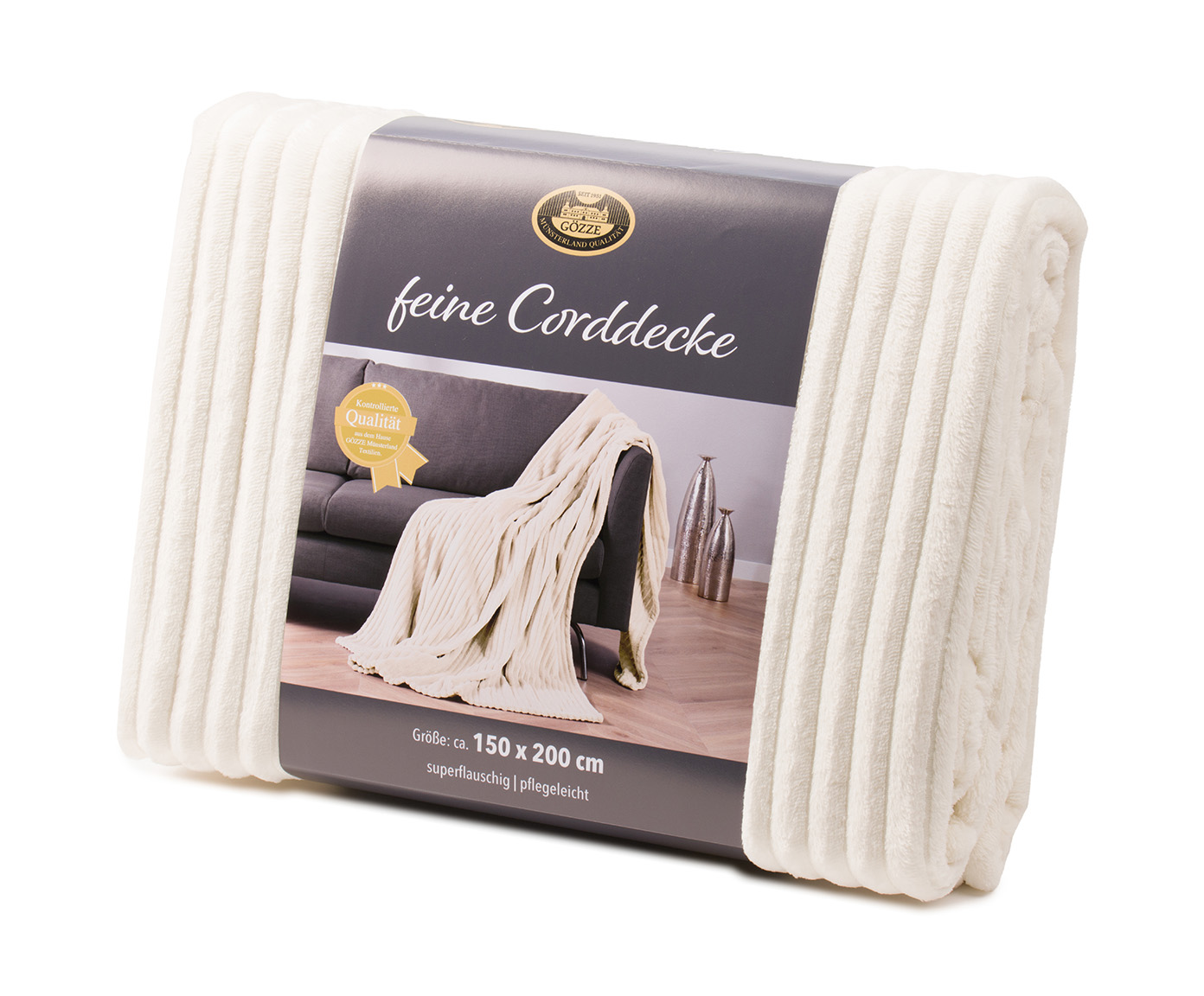 Blankets Cord Optik 150x200 wool-white