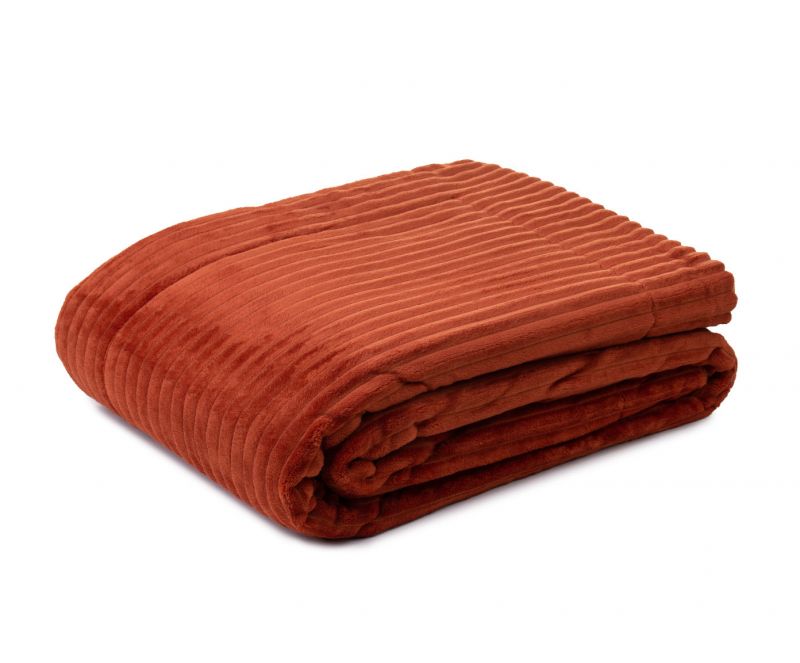 Blankets Cord Optik 150x200 cinnamon